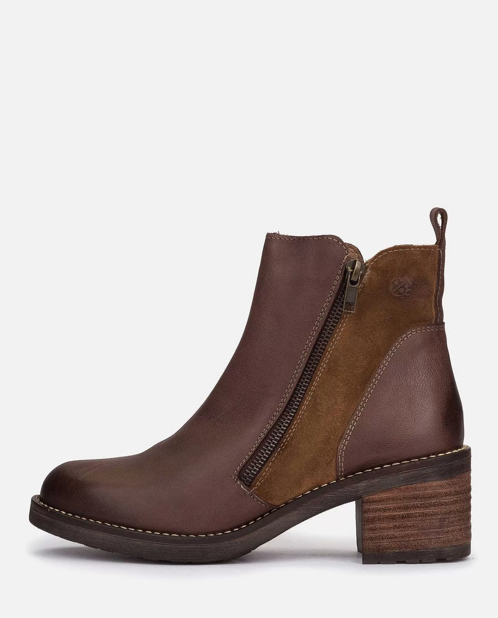 Mujer Yokono Botin De Tacon Mesina 002 Marron