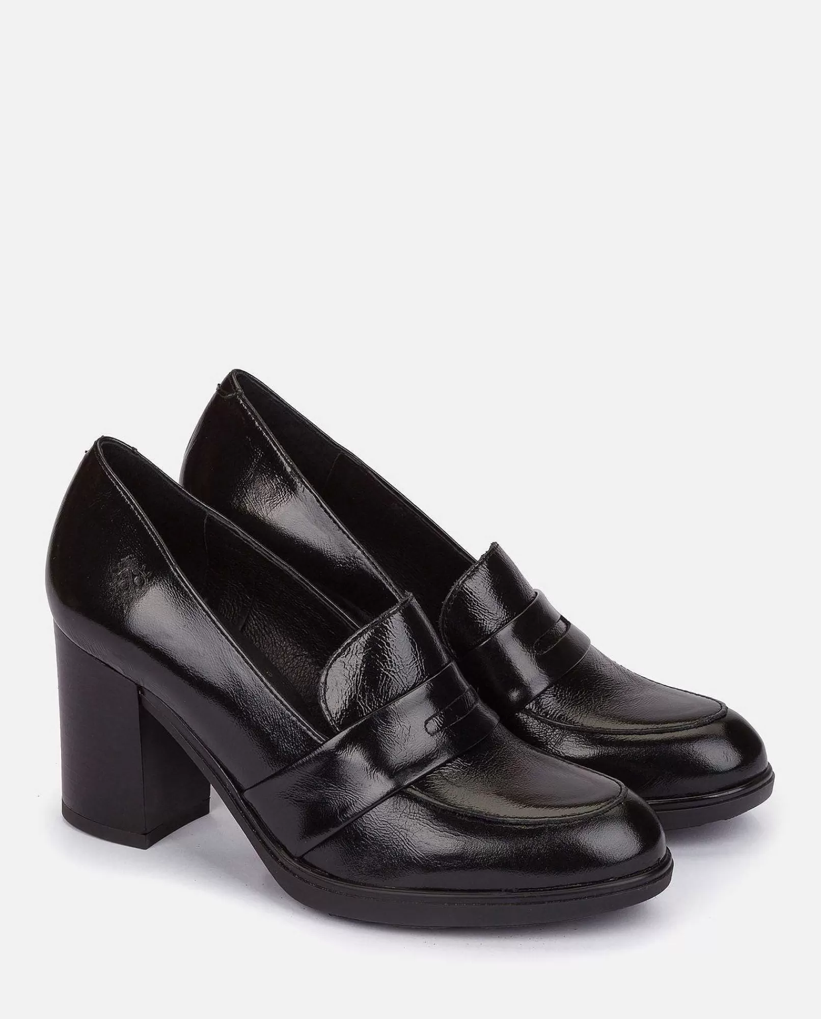 Mujer Yokono Zapato De Tacon Kiel 001 Negro